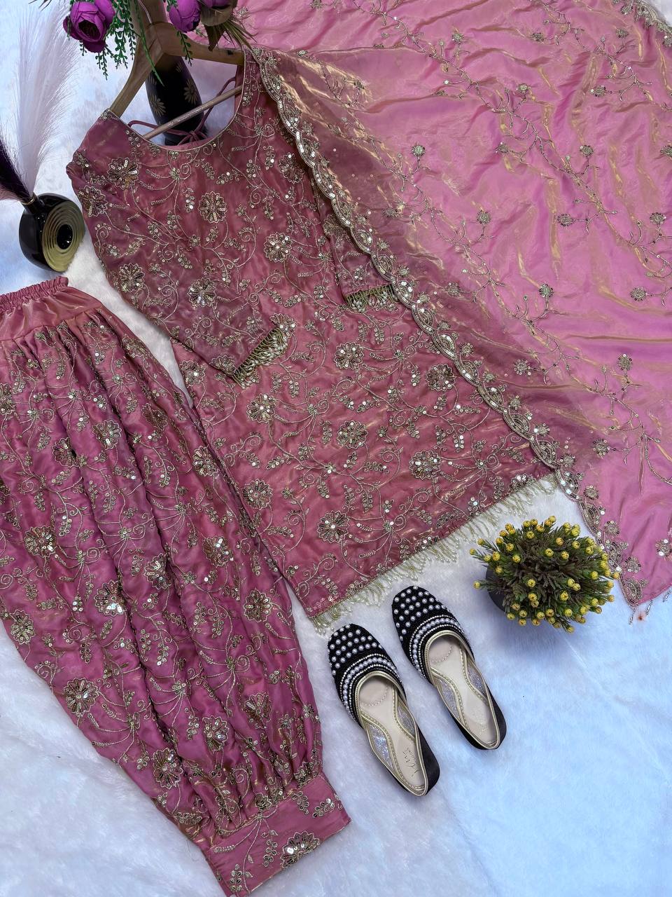 The Regal Rose Sequined Salwar Suit
